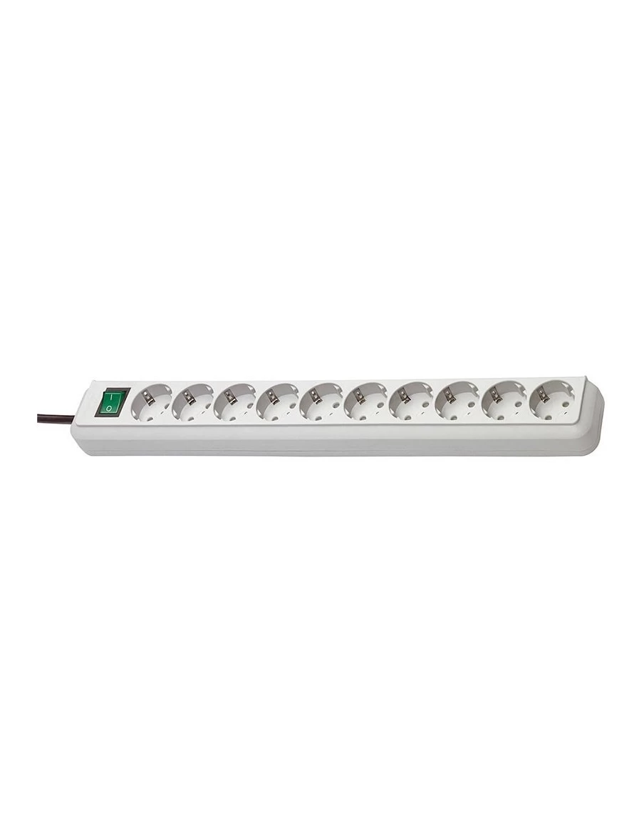 Enchufe múltiple con interruptor 10 bases schuko