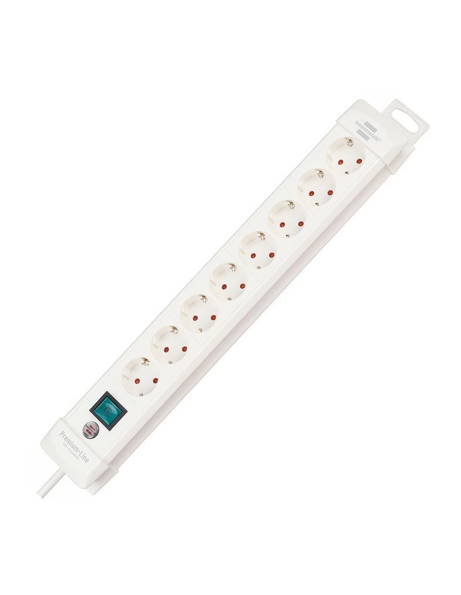 Enchufe múltiple irrompible 8 bases schuko