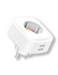 Enchufe wifi inteligente con medidor de consumo y 2 USB Energeeks