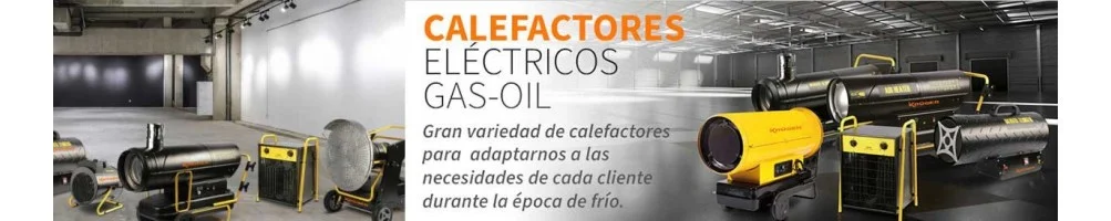 Calefactores industriales eléctricos a gas o gasoil KRUGER